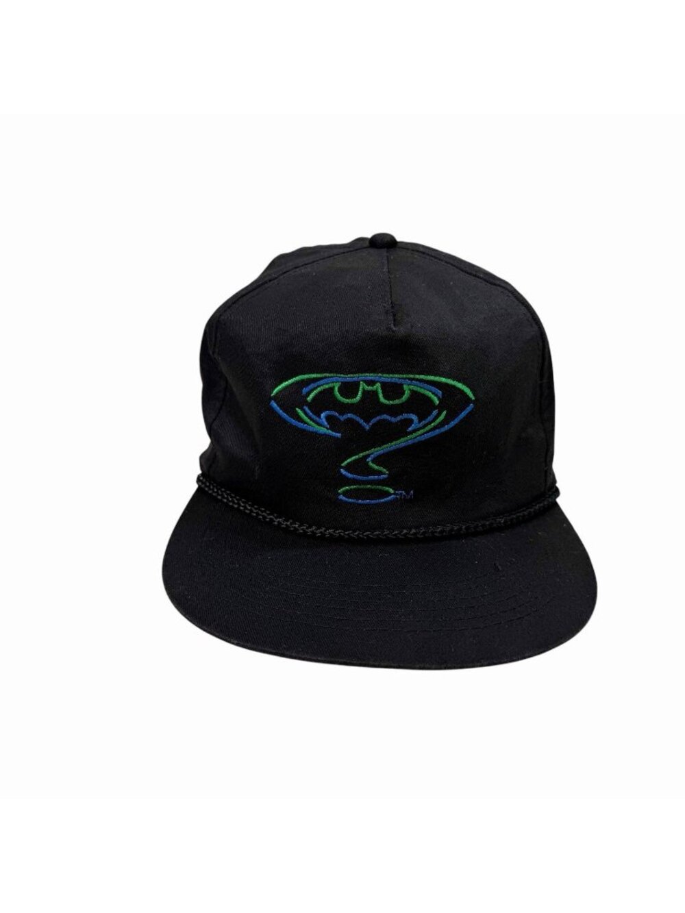 Vintage Batman Forever Logo Snapback Hat Cap DC Comics